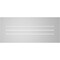 Ekena Millwork Vertical Surface Mount PVC Gable Vent: Functional, w/ 3-1/2"W x 1"P Standard Frame, 42"W x 18"H GVPVE42X1801SF - alternate 4